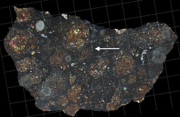 A mosaic of CR2 chondrite LaPaz 02342