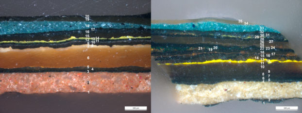 Transverse sections from the outer hoop of a wheel and the outer carriage body