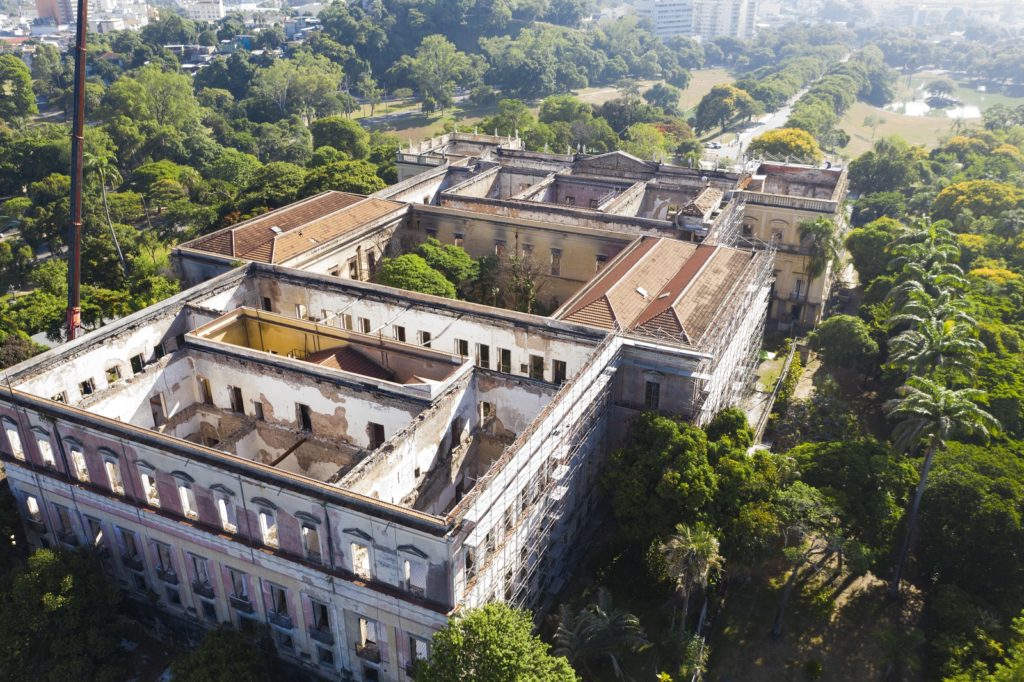 Musea Nacional Fire Damage Exterior